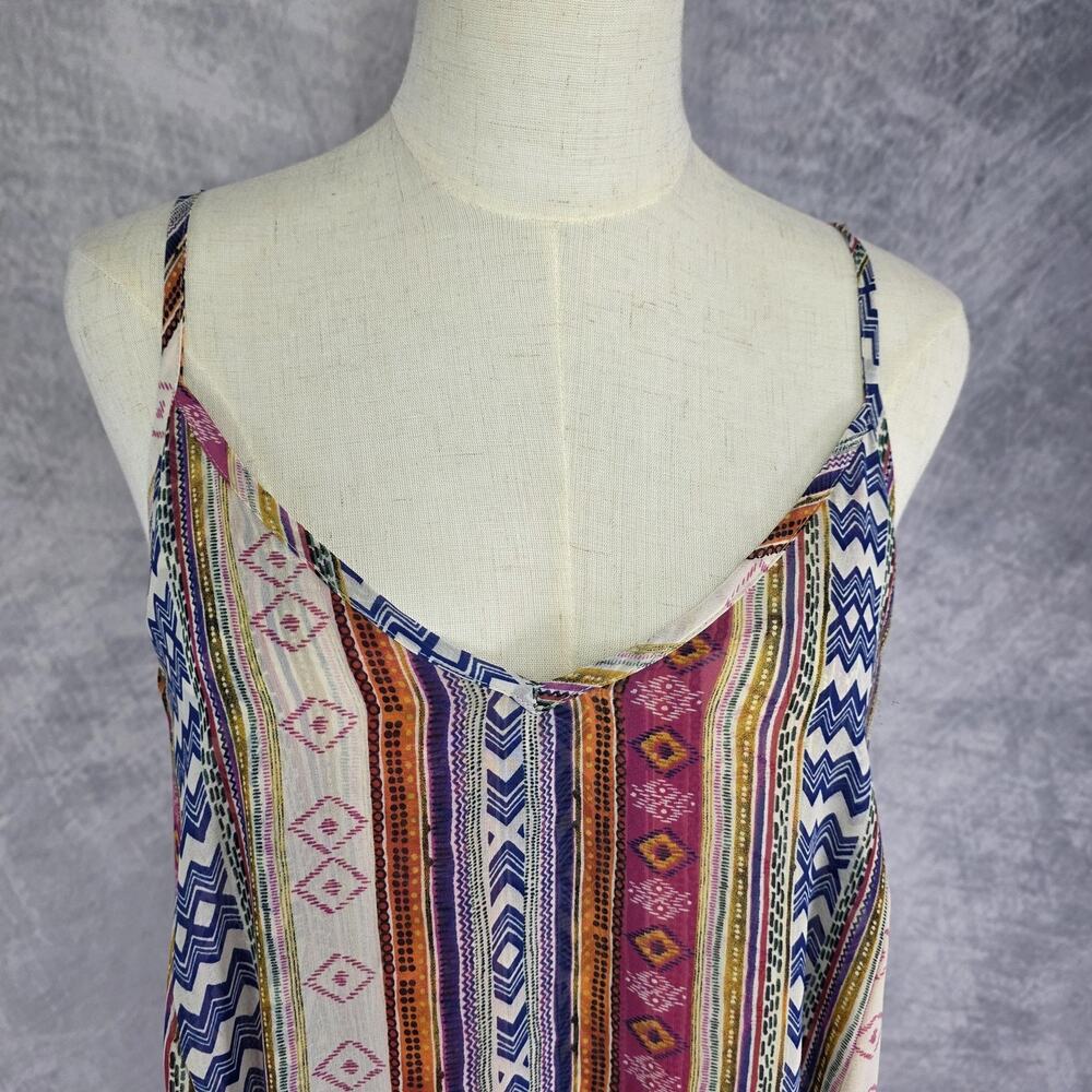 Misa Los Angeles Dress Womens Medium Multicolor Boho Maxi Spaghetti Strap USA - Picture 5 of 16